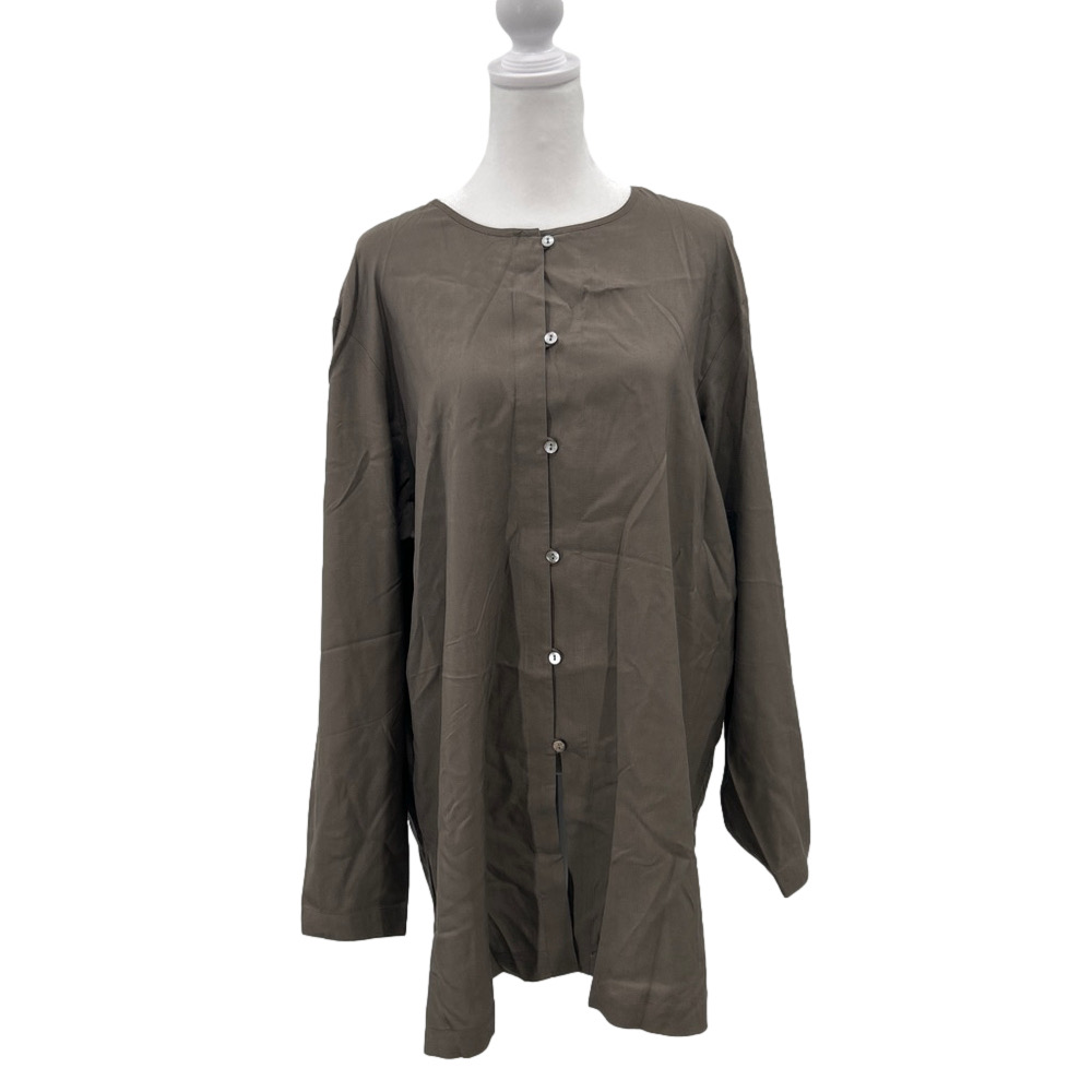 Women's Valerie Stevens Gray Silk Tunic Size 12